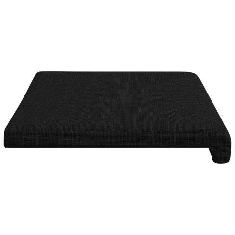 VidaXL Poduszka na ławkę tkanina Czarny Głębokość 35 cm