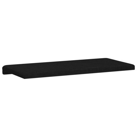 VidaXL Poduszka na ławkę tkanina Czarny Głębokość 35 cm
