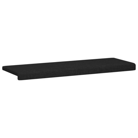 VidaXL Poduszka na ławkę tkanina Czarny Głębokość 35 cm