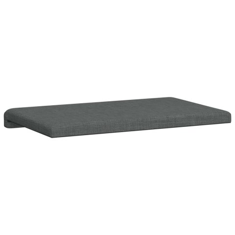 VidaXL Poduszka na ławkę tkanina ciemnoszary Głębokość 35 cm
