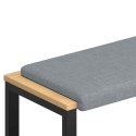 VidaXL Poduszka na ławkę tkanina jasnoszary Głębokość 35 cm