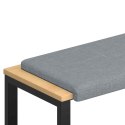 VidaXL Poduszka na ławkę tkanina jasnoszary Głębokość 35 cm