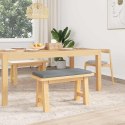 VidaXL Poduszka na ławkę tkanina jasnoszary Głębokość 35 cm