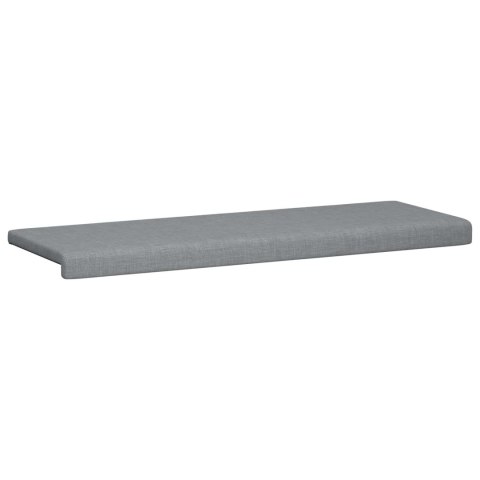 VidaXL Poduszka na ławkę tkanina jasnoszary Głębokość 35 cm