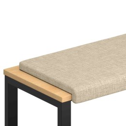 VidaXL Poduszka na ławkę tkanina kremowy Głębokość 35 cm