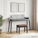 VidaXL Biurko studyjne Betonowy szary 130 x 36 x 19,5 cm