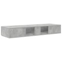 VidaXL Biurko studyjne Betonowy szary 130 x 40 x 19,5 cm