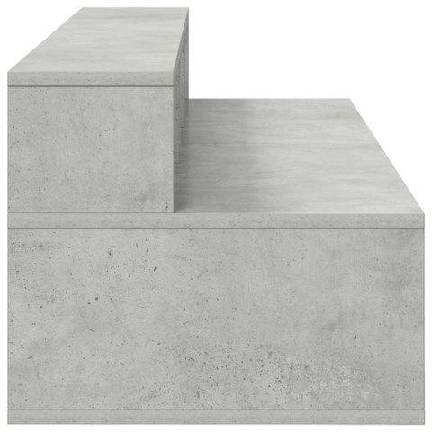 VidaXL Biurko studyjne Betonowy szary 130 x 42,5 x 36 cm