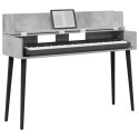 VidaXL Biurko studyjne Betonowy szary 152 x 40 x 19,5 cm