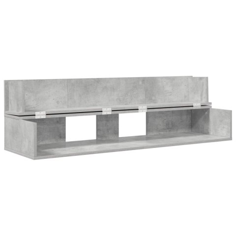 VidaXL Biurko studyjne Betonowy szary 152 x 40 x 19,5 cm