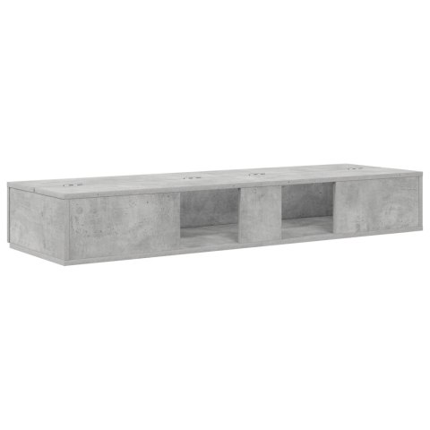 VidaXL Biurko studyjne Betonowy szary 152 x 40 x 19,5 cm