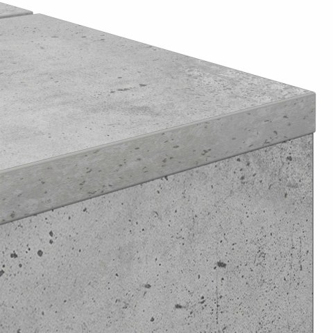 VidaXL Biurko studyjne Betonowy szary 152 x 40 x 19,5 cm