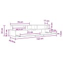 VidaXL Biurko studyjne Betonowy szary 152 x 42,5 x 36 cm