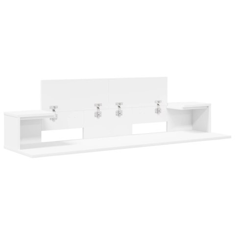 VidaXL Biurko studyjne Biały 110 x 36 x 19,5 cm Drewno inżynieryjne