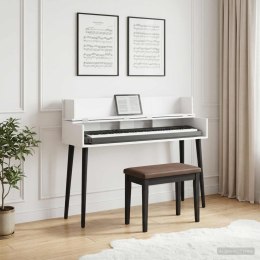 VidaXL Biurko studyjne Biały 110 x 40 x 19,5 cm Drewno inżynieryjne