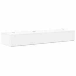 VidaXL Biurko studyjne Biały 110 x 40 x 19,5 cm Drewno inżynieryjne
