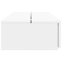 VidaXL Biurko studyjne Biały 130 x 40 x 19,5 cm Drewno inżynieryjne