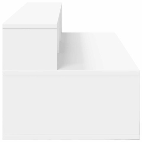 VidaXL Biurko studyjne Biały 130 x 42,5 x 36 cm Drewno inżynieryjne