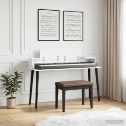VidaXL Biurko studyjne Biały 152 x 36 x 19,5 cm Drewno inżynieryjne