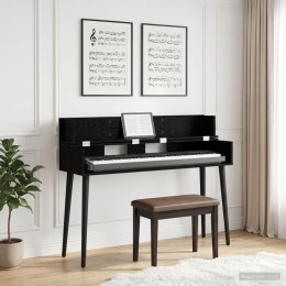 VidaXL Biurko studyjne Czarny dąb 110 x 40 x 19,5 cm