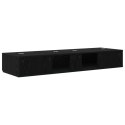 VidaXL Biurko studyjne Czarny dąb 130 x 40 x 19,5 cm