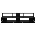 VidaXL Biurko studyjne Czarny dąb 130 x 42,5 x 36 cm