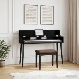 VidaXL Biurko studyjne Czarny dąb 152 x 40 x 19,5 cm
