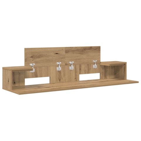 VidaXL Biurko studyjne Dąb artisan 130 x 36 x 19,5 cm