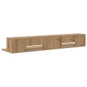 VidaXL Biurko studyjne Dąb artisan 130 x 36 x 19,5 cm