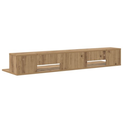 VidaXL Biurko studyjne Dąb artisan 130 x 36 x 19,5 cm