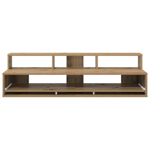 VidaXL Biurko studyjne Dąb artisan 130 x 42,5 x 36 cm