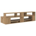 VidaXL Biurko studyjne Dąb artisan 130 x 42,5 x 36 cm