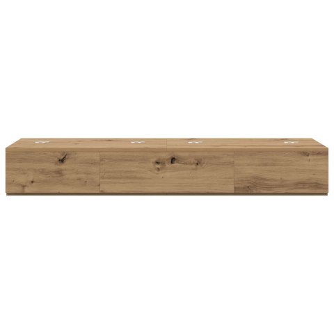 VidaXL Biurko studyjne Dąb artisan 152 x 40 x 19,5 cm