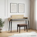 VidaXL Biurko studyjne Sonoma 110 x 36 x 19,5 cm Drewno inżynieryjne