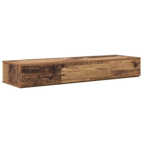 VidaXL Biurko studyjne Stare drewno 152 x 40 x 19,5 cm