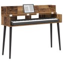 VidaXL Biurko studyjne Stare drewno 152 x 40 x 19,5 cm