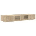VidaXL Biurko studyjne dąb Sonoma 110 x 40 x 19,5 cm