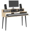 VidaXL Biurko studyjne dąb Sonoma 110 x 42,5 x 36 cm