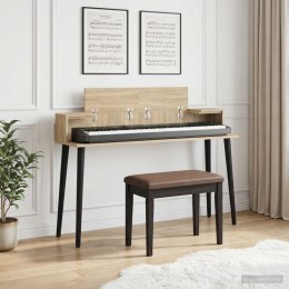 VidaXL Biurko studyjne dąb Sonoma 130 x 36 x 19,5 cm