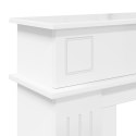 VidaXL Obudowa kominka Biały wysoki połysk 102 x 26 x 100 cm