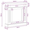 VidaXL Obudowa kominka Biały wysoki połysk 102 x 26 x 100 cm