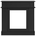 OBUDOWA KOMINKA CZARNY 102 X 26 X 100 CM DREWNO INŻYNIERYJNE