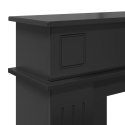 OBUDOWA KOMINKA CZARNY 102 X 26 X 100 CM DREWNO INŻYNIERYJNE