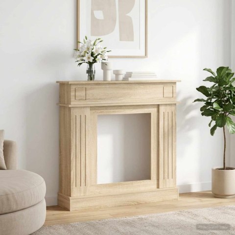 VidaXL Obudowa kominka dąb Sonoma 102 x 26 x 100 cm