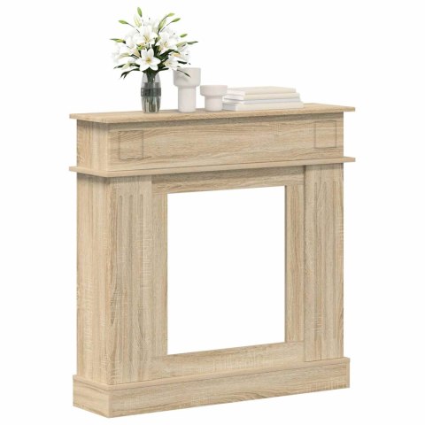 VidaXL Obudowa kominka dąb Sonoma 102 x 26 x 100 cm