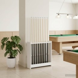VidaXL Stojak na kij bilardowy Drewno inżynieryjne 60 x 20 x 57 cm