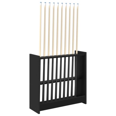 VidaXL Stojak na kij bilardowy Drewno inżynieryjne 60 x 20 x 57 cm