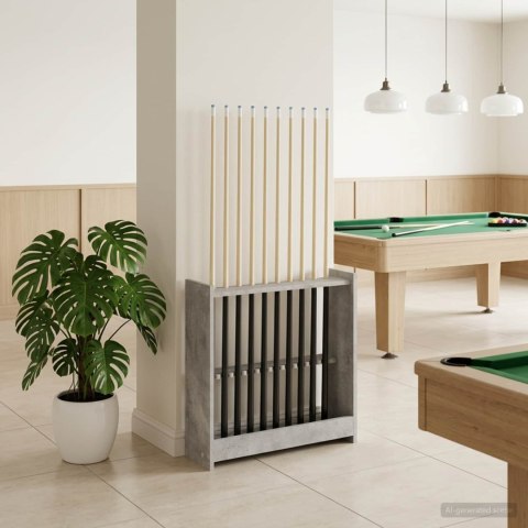 VidaXL Stojak na kij bilardowy Drewno inżynieryjne 60 x 20 x 57 cm
