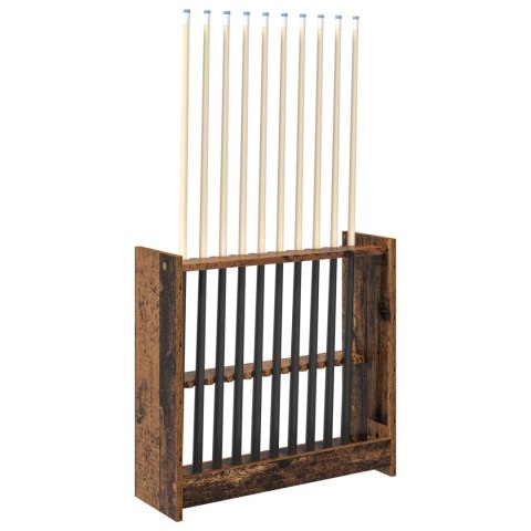 VidaXL Stojak na kij bilardowy Drewno inżynieryjne 60 x 20 x 57 cm