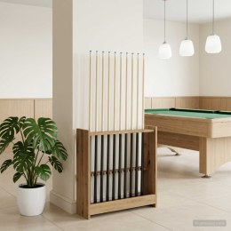 VidaXL Stojak na kij bilardowy Drewno inżynieryjne 60 x 20 x 57 cm
